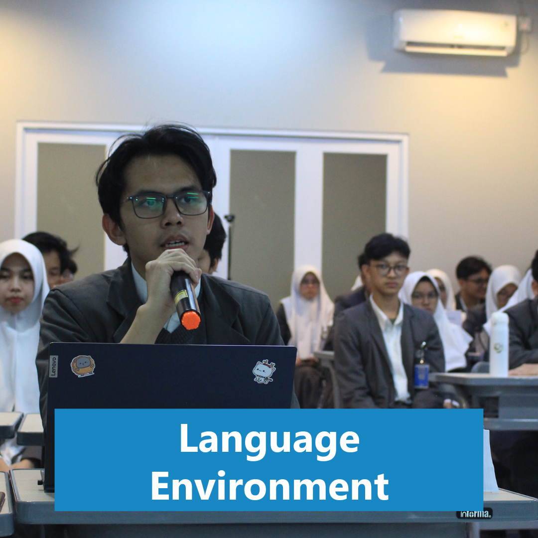 SMA Islam di Bandung, SMA Islam Cendekia Muda, Language Environment
